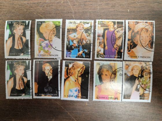 Picture of 10 Princess Diana stamps