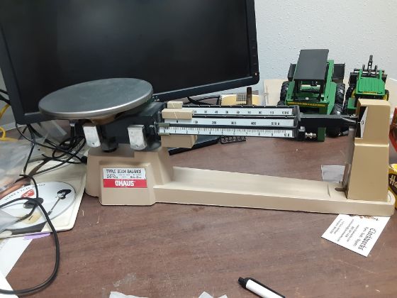 Picture of OHAUS triple beam scale