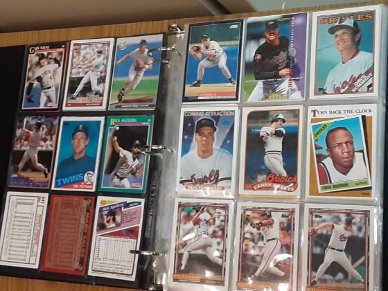 Picture of 1980s/90s baseball card collection