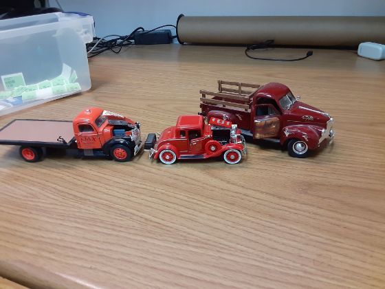 Picture of 3 miniature vehicles